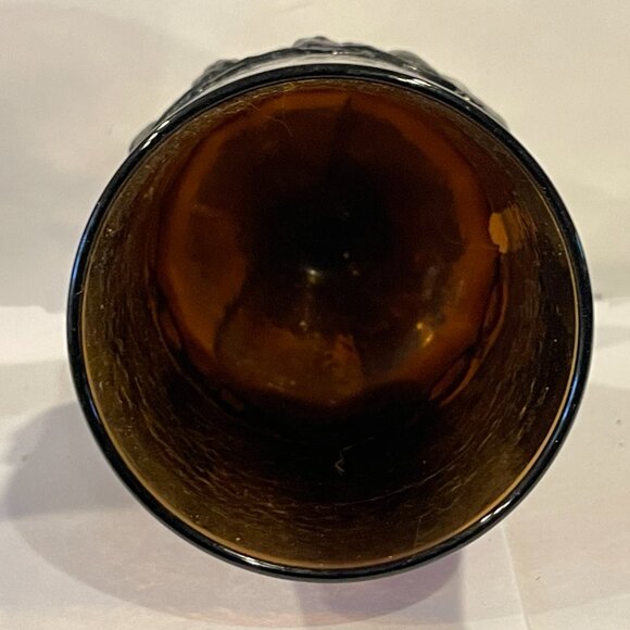 4 Tiffin Franciscan Madeira smokey brown heavy steamed Goblet Glassware - Picture 5 of 8